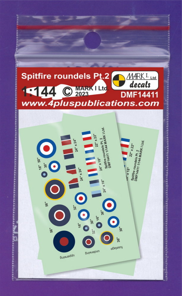 1/144 Decals Spitfire roundels Pt.2 (2 sets)