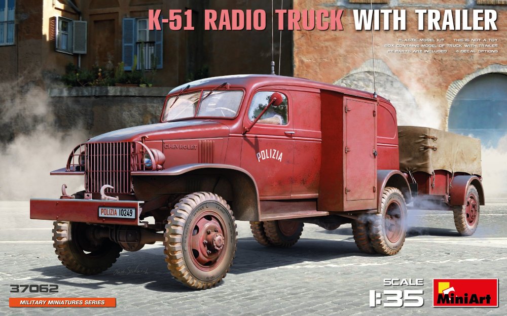 1/35 K-51 Radio Truck with Trailer (4x camo)
