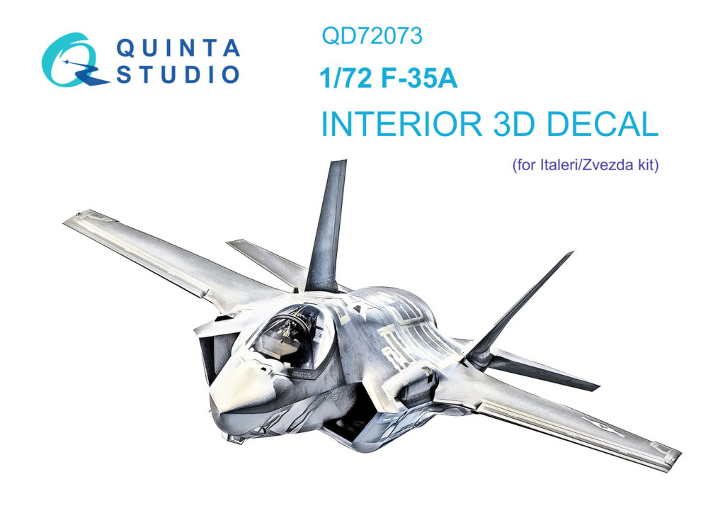 1/72 F-35A 3D-Print.&colour.Interior (ITAL/ZVE)