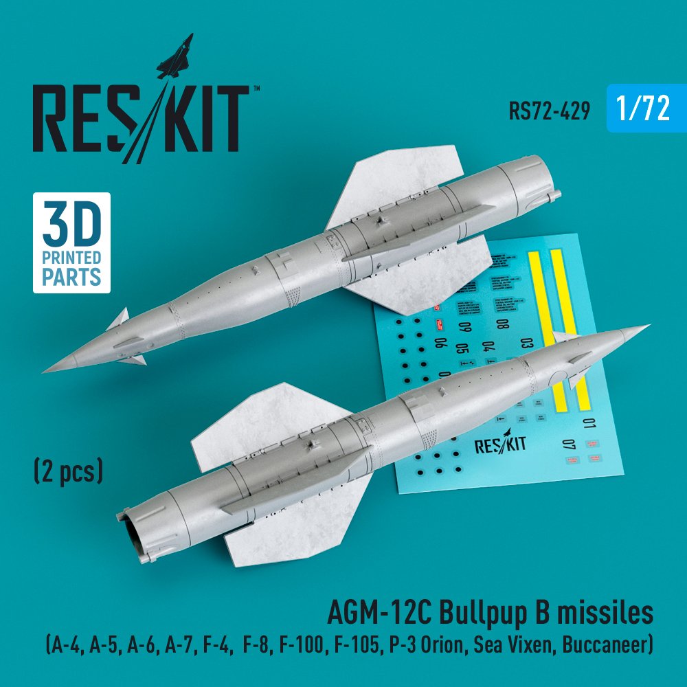 1/72 AGM-12C Bullpup B missiles (2 pcs.)