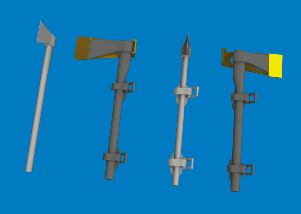BRASSIN 1/48 WWII German axe PRINT
