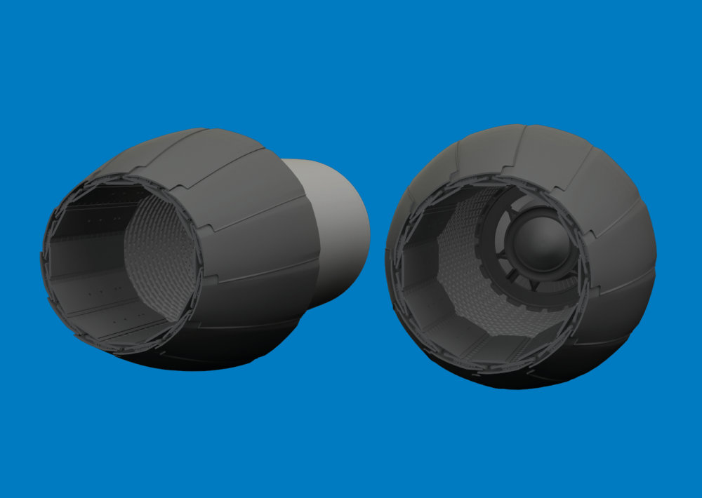 BRASSIN 1/48 F/A-18A/C exhaust nozzles PRINT (KIN)