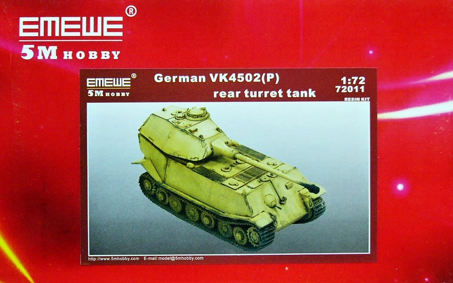 1/72 German VK4502(P) rear turret tank