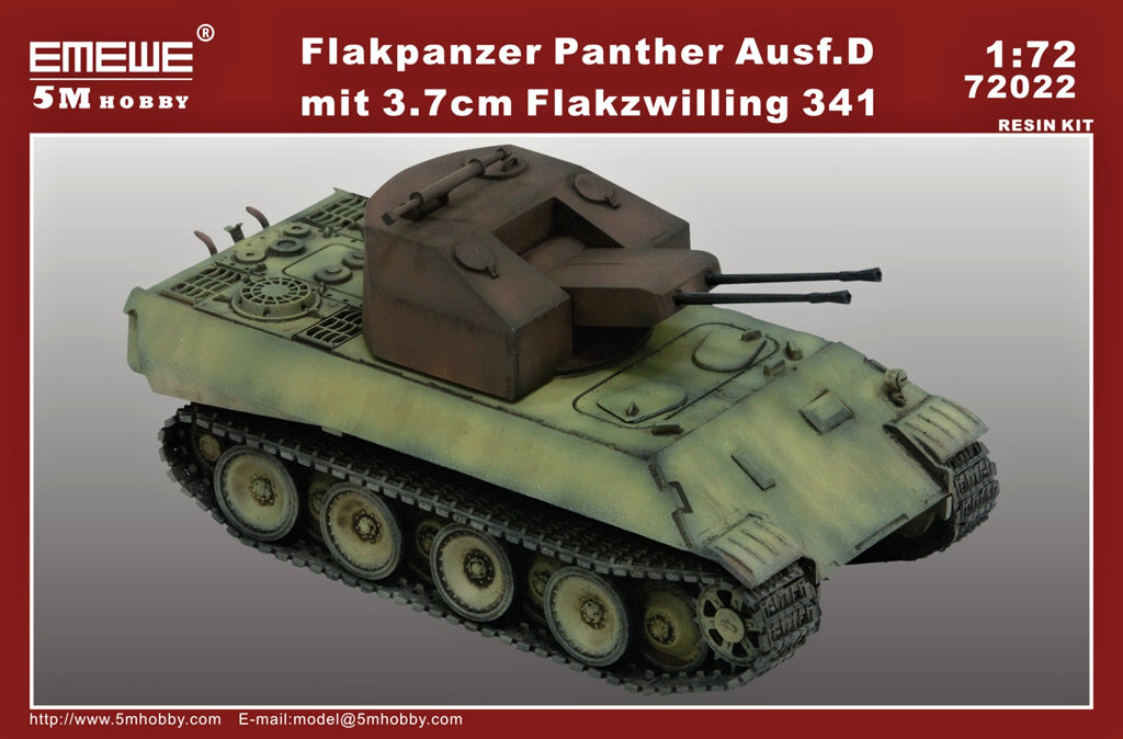 1/72 Flakpz. Panther Ausf.D 3.7cm Flakzwilling 341