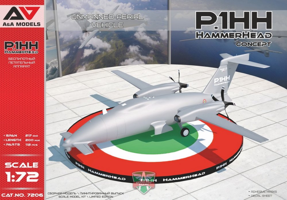 1/72 P.1HH Hammerhead (Concept) UAV (2x camo)