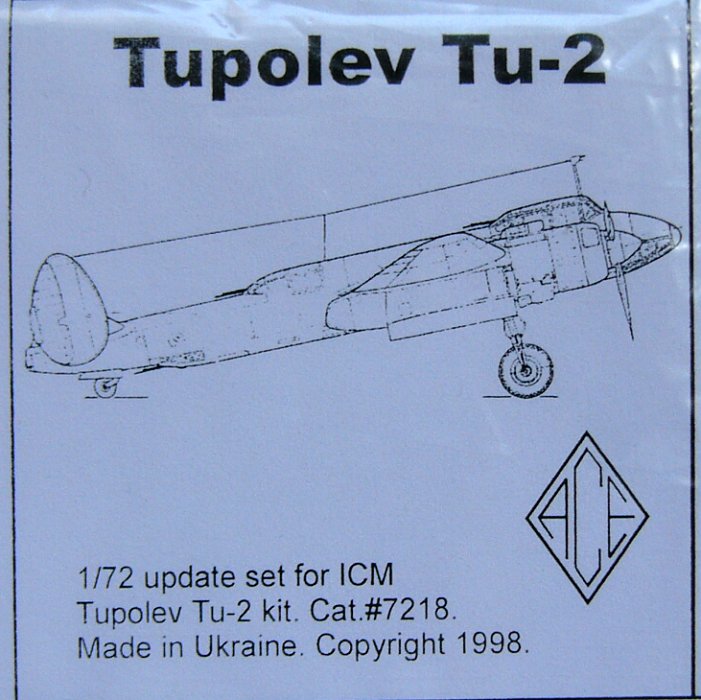 MODELIMEX Online Shop | 1/72 Update set for Tupolev Tu-2 (ICM) | your ...