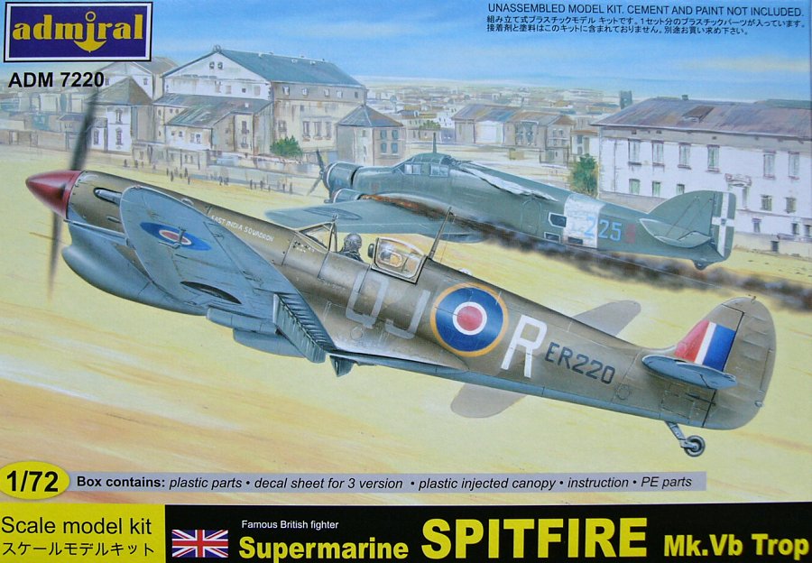1/72 Supermarine Spitfire Mk.Vb Trop (3x camo)