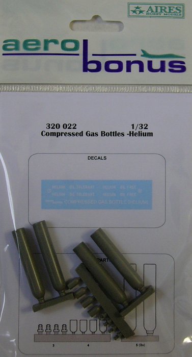1/32 Compressed gas bottles - Helium