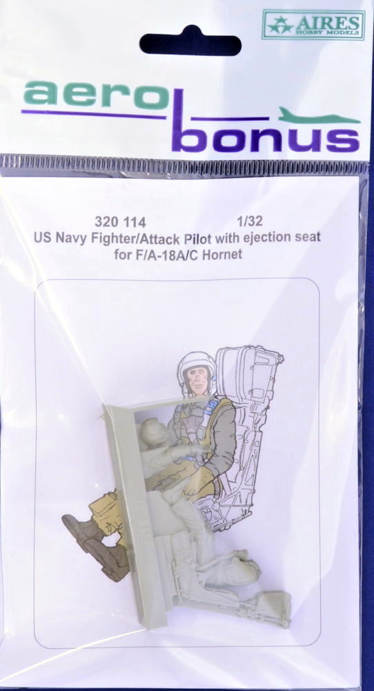 1/32 US Navy Pilot for F/A-18A/C w/ ej.seat (ACAD)