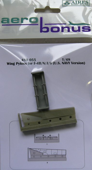1/48 Wing pylons for F-4B/N/J/S (US NAVY version)
