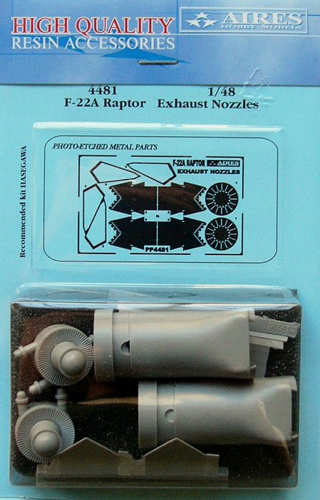 MODELIMEX Online Shop | 1/48 F/A-22 Raptor exhaust nozzles - closed