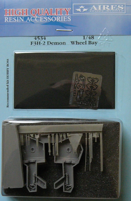 Aires 1/48 F3H-2 Demon Wheel Bay for Hobby Boss kit # 4534 