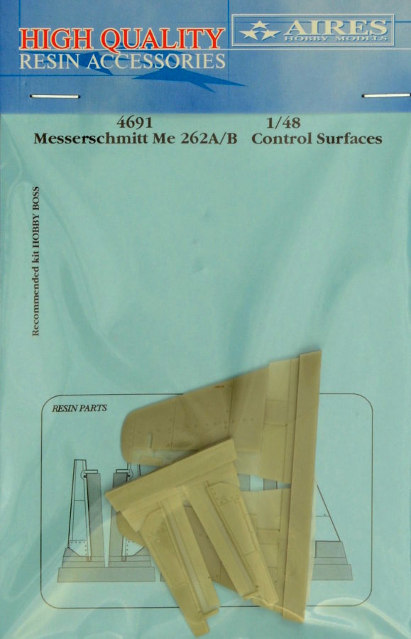 1/48 Me 262A/B control surfaces (HOBBYB)