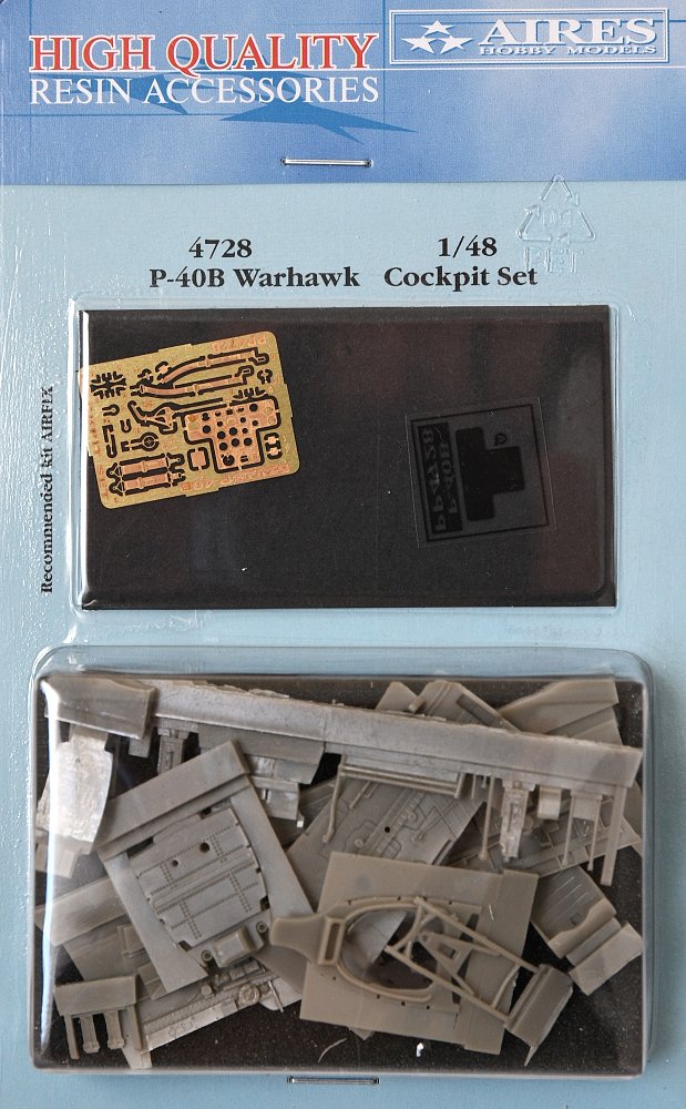 1/48 P-40B Warhawk cockpit set (AIRFIX)