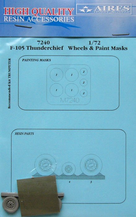 1/72 F-105 Thunderchief wheels&paint masks (TRUMP)
