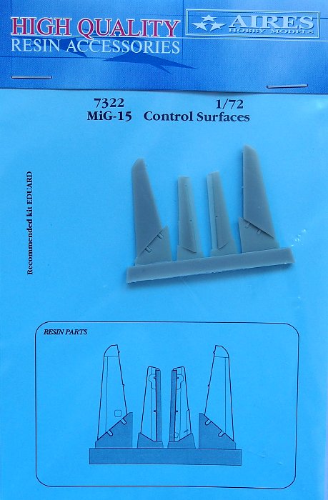1/72 MiG-15 control surfaces (EDU)
