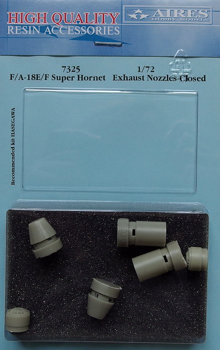 1/72 F/A-18E/F Sup.Hornet exh.nozzles closed (HAS)