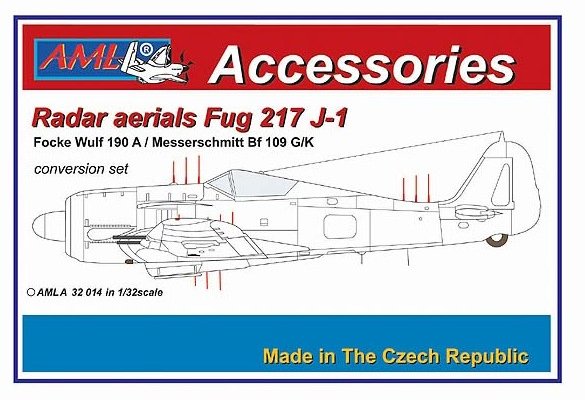 1/32 Radar Aerials FuG 217 J-1 (Fw190A, Bf 109G/K)