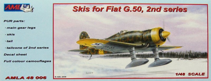 1/48 Skis for Fiat G.50 2nd series + decal sheet