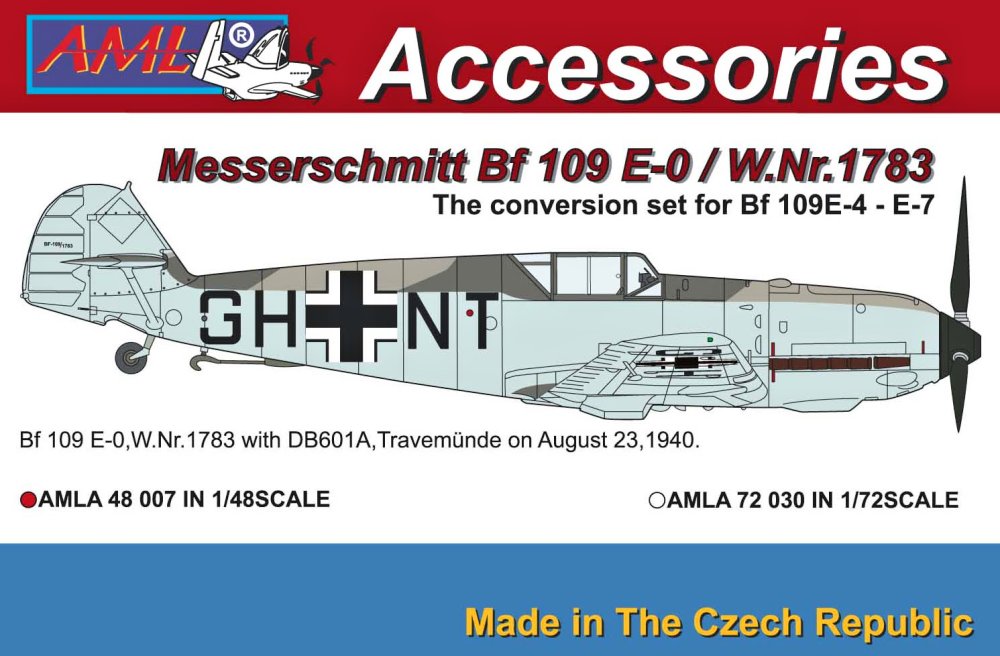 1/48 Bf 109 E-0/W.Nr.1783 Conversion set + decals