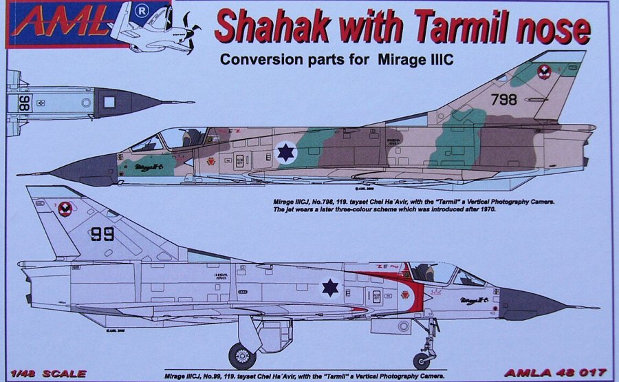1/48 Shahak w/ Tarmil nose (Conv. for Mirage IIIC)
