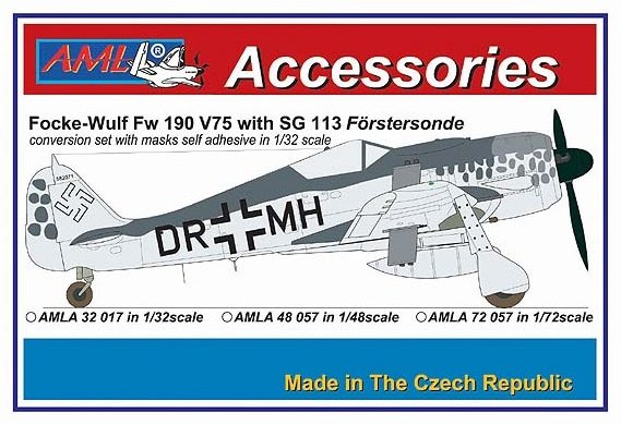 1/48 Fw 190 V75 w/ SG 113 Förstersonde - Conv.set