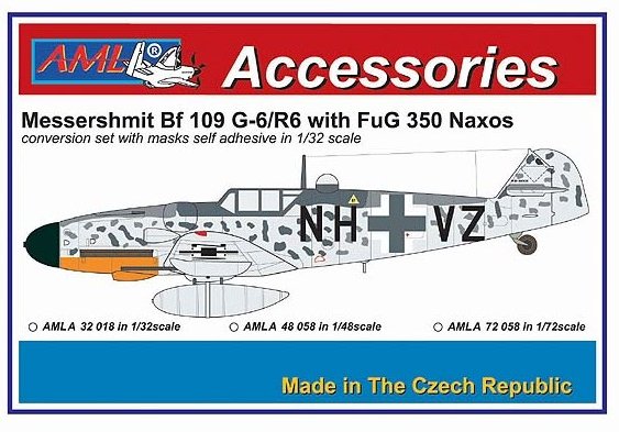 1/48 Bf 109 G-6/R6 w/ FuG 350 Naxos Conversion set