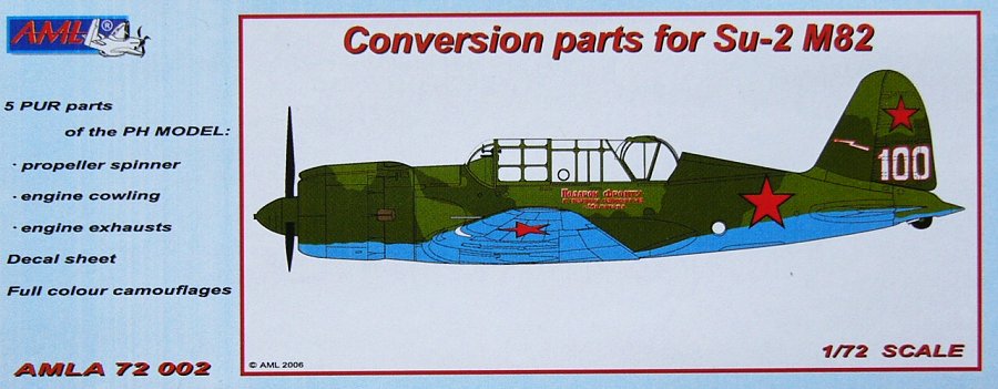 1/72 Su-2 M82 Conversion parts + decals