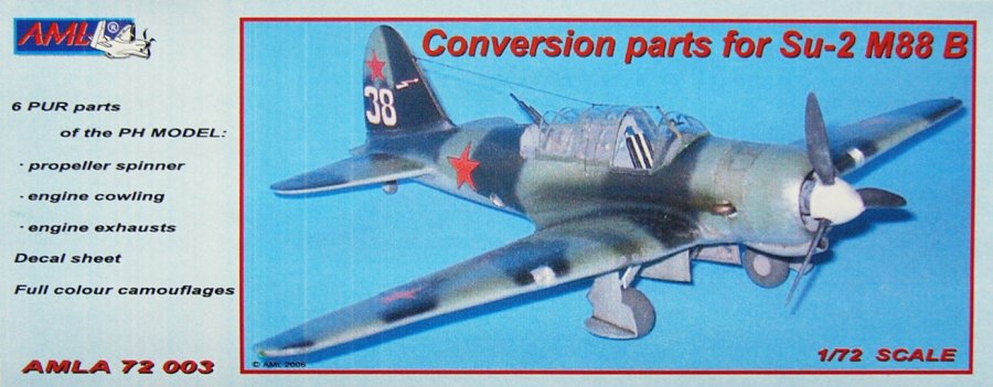1/72 Su-2 M88B Conversion parts + decals