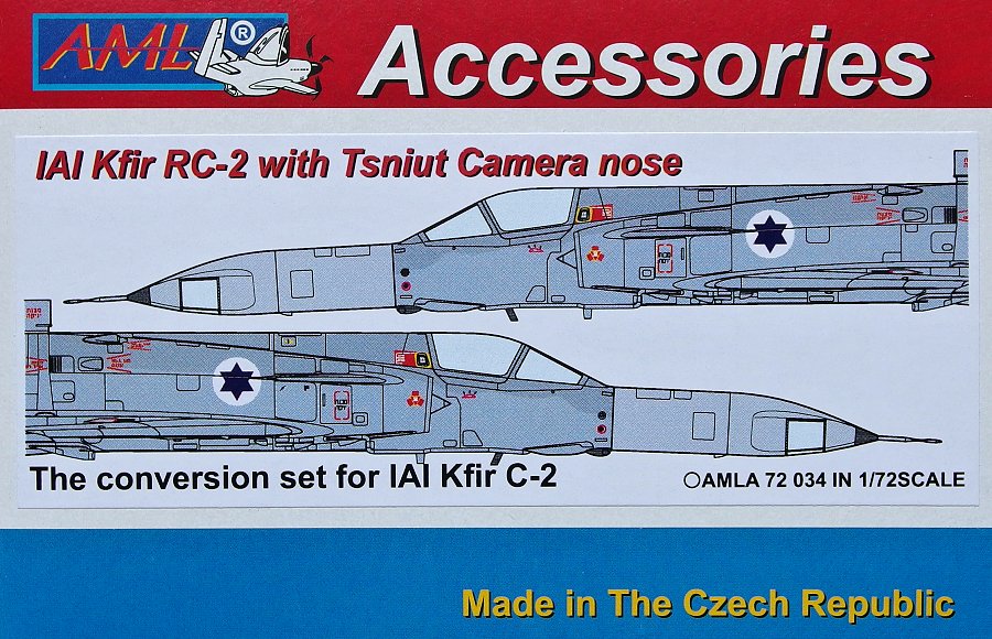 AML Models 1/48 IAI KFIR RC-2 with TSNIUT CAMERA NOSE Resin & PE Conversion Kit