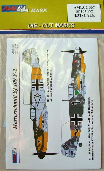 1/32 Masks Bf 109 F-2 (incl. decals)