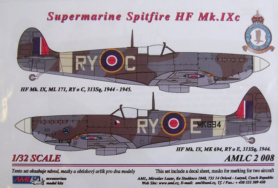 1/32 Masks S.Spitfire Mk.IXC (RYoC,RYoE)