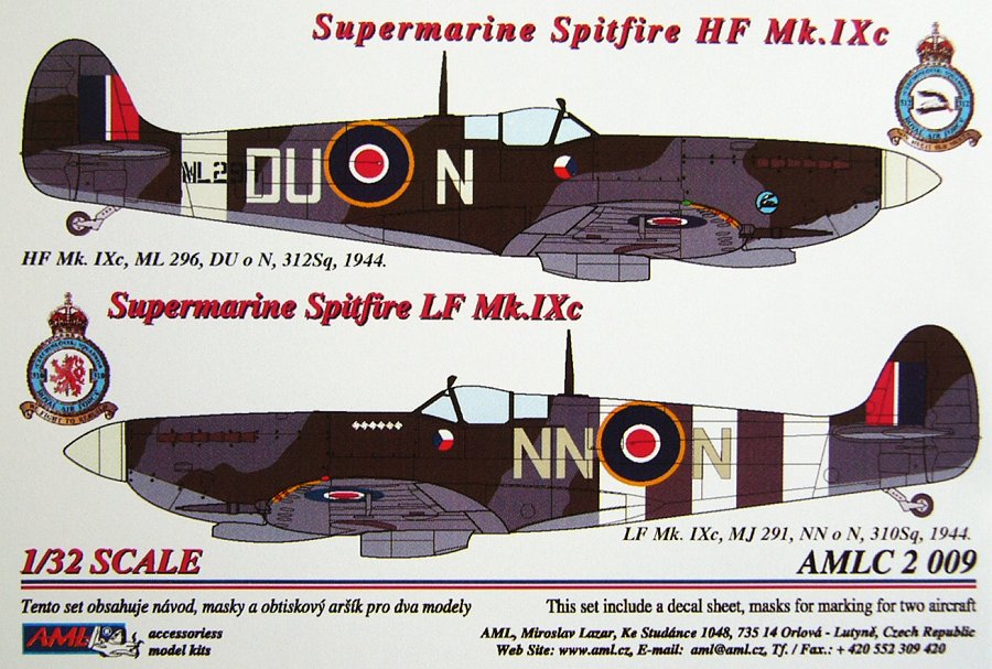 1/32 Masks S.Spitfire Mk.IXC (DUoN, NNoN)