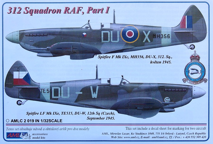 1/32 Decals 312 Squadron RAF Part I.