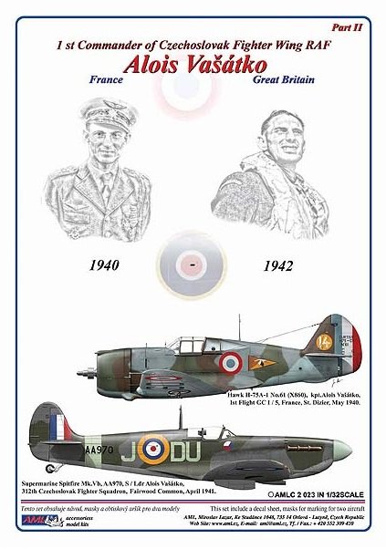 1/32 Masks A.Vasatko CZ Fighter Wing RAF Vol.II
