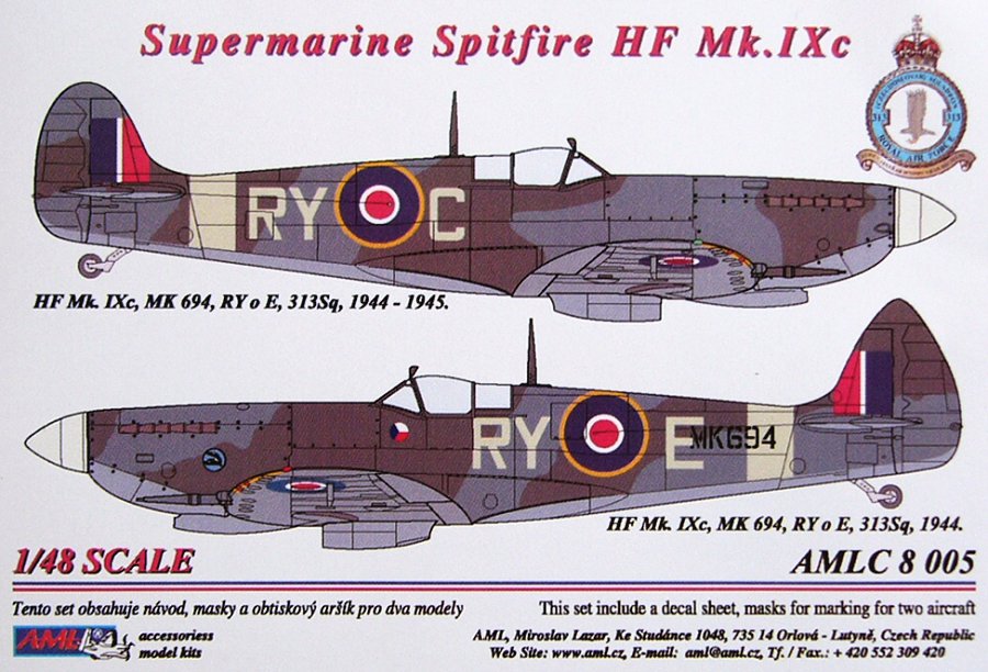 1/48 Masks S.Spitfire Mk.IXC (RYoC, RYoE)