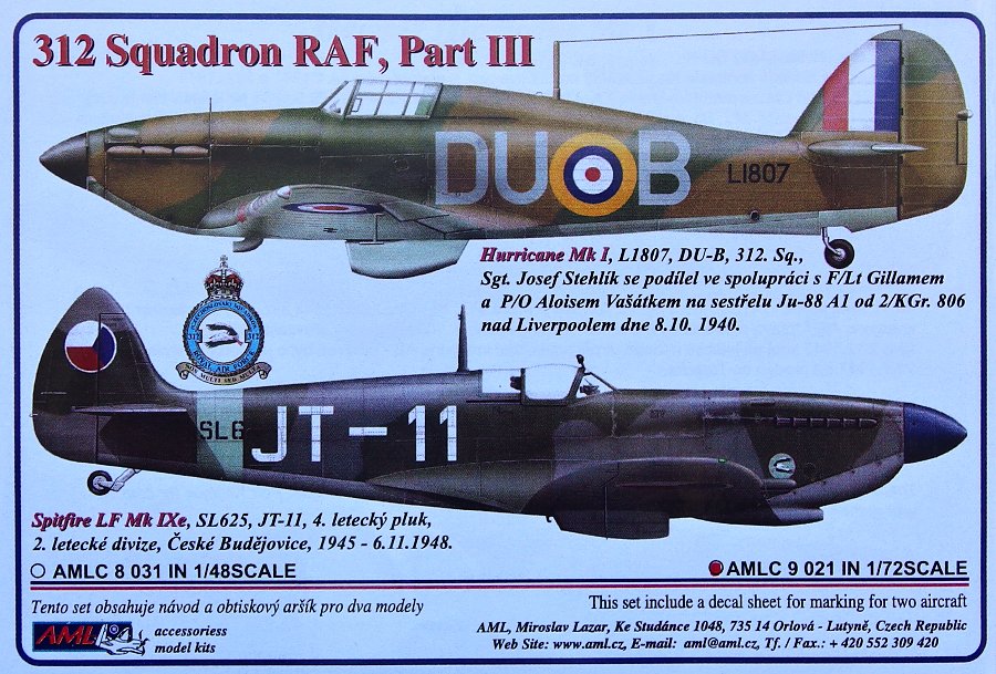 1/72 Decals 312 Squadron RAF Part III.