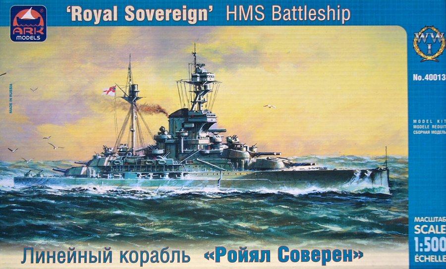 MIB Battleship H.M.S. Royal Sovereign by Eastern Express in 1:500 scale