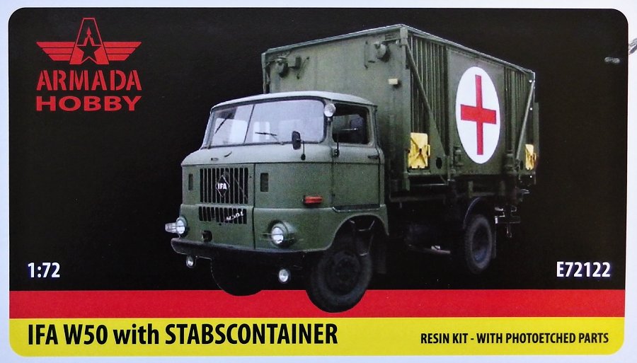 1/72 IFA W50 w/ STABSCONTAINER (resin kit w/ PE)