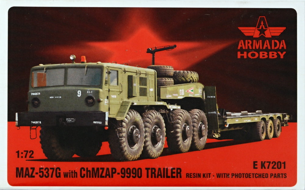 1/72 MAZ-537G w/ ChMZAP-9990 Trailer (resin kit)