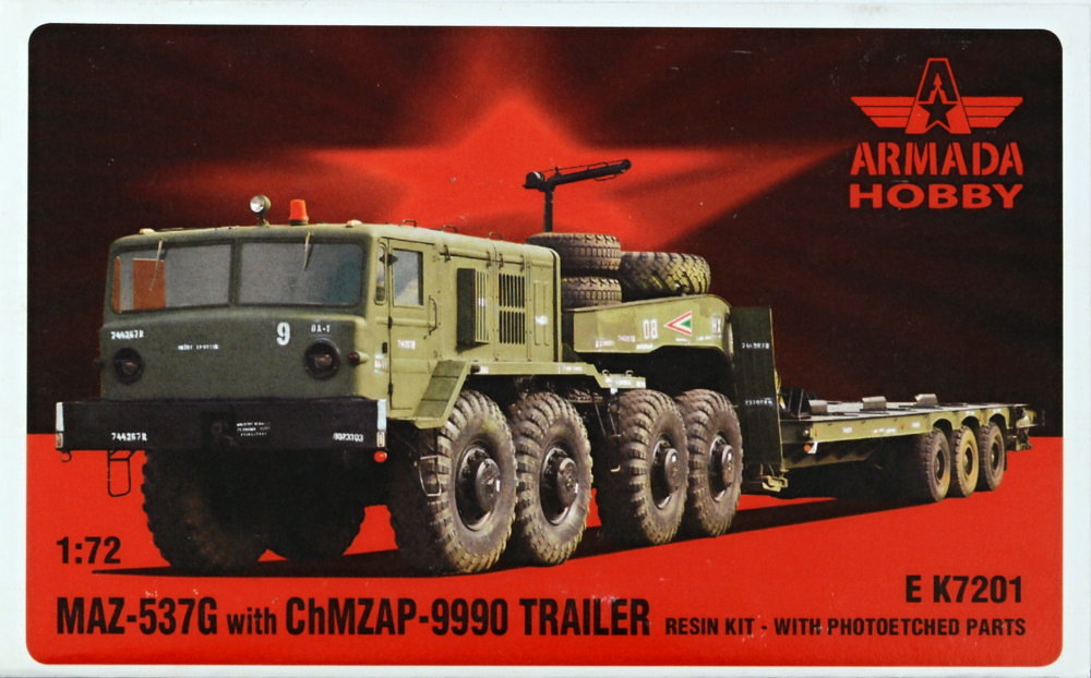 1/72 MAZ-537G w/ ChMZAP-9990 Trailer (resin kit)