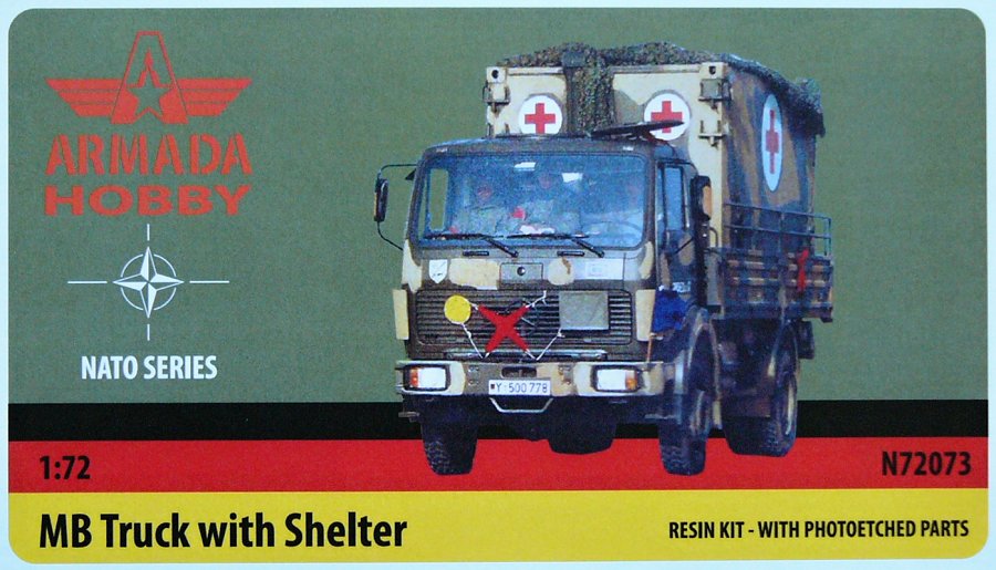 1/72 MB Truck w/ Shelter NATO Series (resin w/ PE)