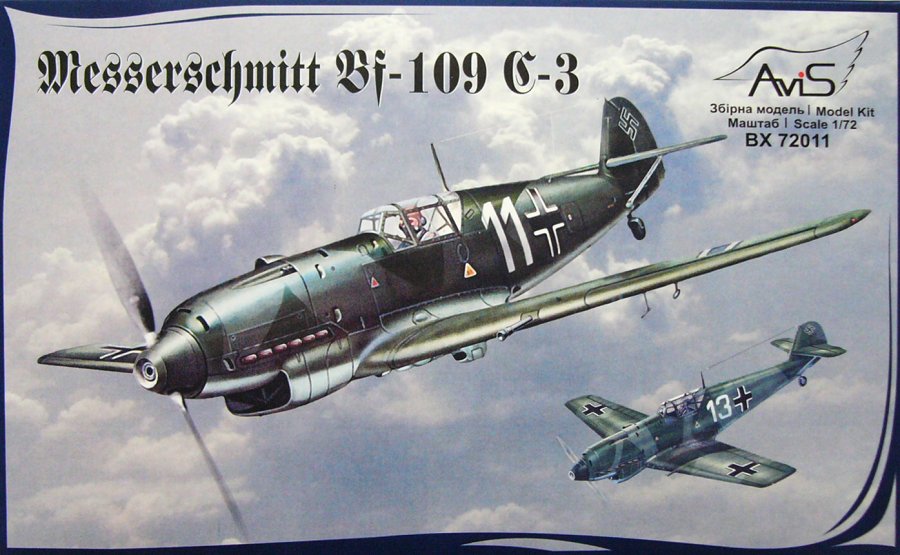 1/72 Messerschmitt Bf 109 C-3 WWII German Fighter
