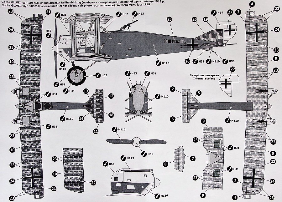 MODELIMEX Online Shop | 1/72 Gotha GL.VII with Mercedes engines | your ...