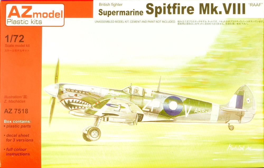 1/72 Supermarine Spitfire Mk.VIII 'RAAF' (3x camo)