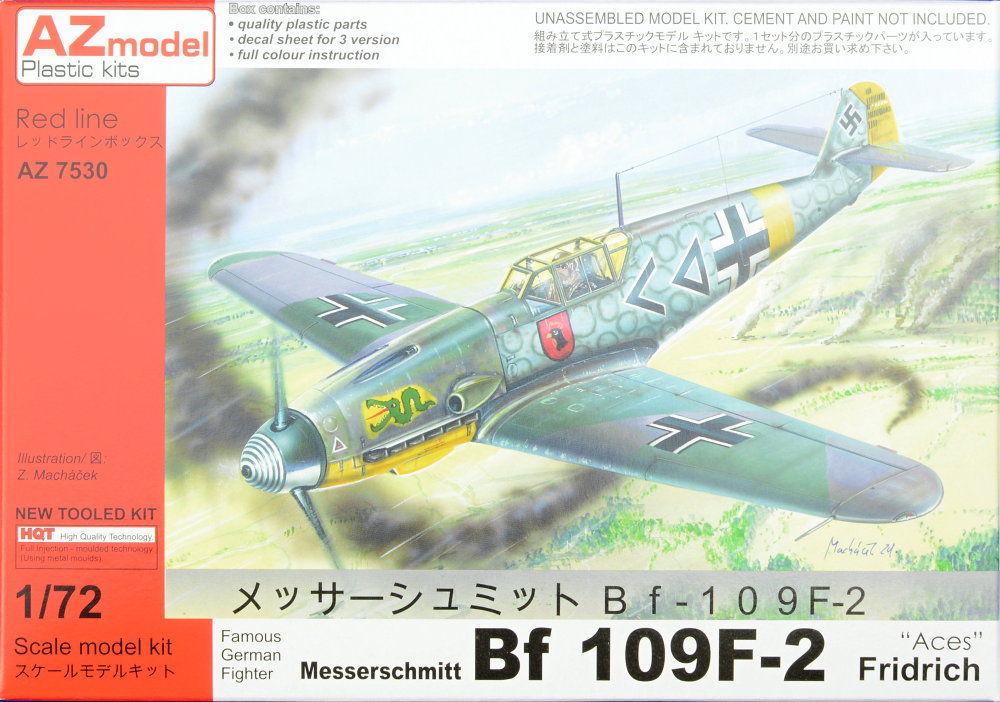 1/72 Messerschmitt Bf 109F-2 Aces (3x camo)