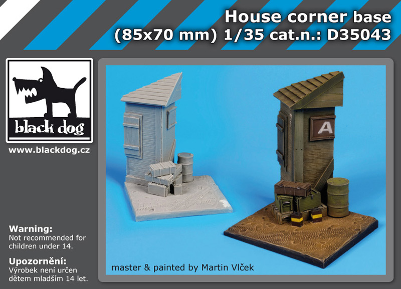 1/35 House corner base No.1 (85x70 mm)