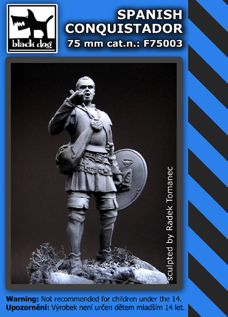 75mm Spanish conquistador (resin figure)