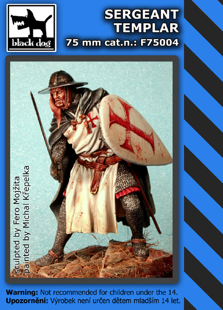 75mm Sergeant templar (resin figure)