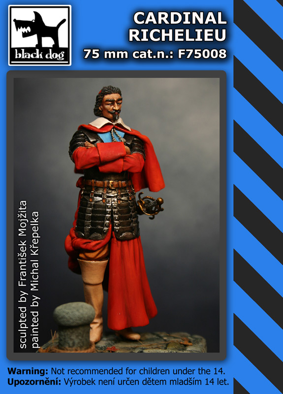 75mm Cardinal Richelieu (resin figure)